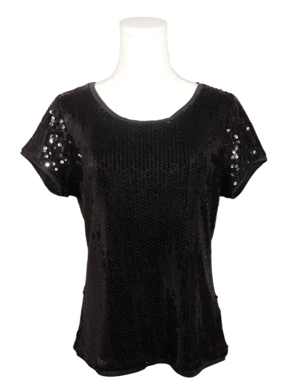 Augusta Glimmer Sequin Top-L